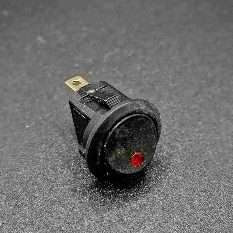 Interruttore A Bilanciere Luminoso Led Rosso V A Pin On Off Spst