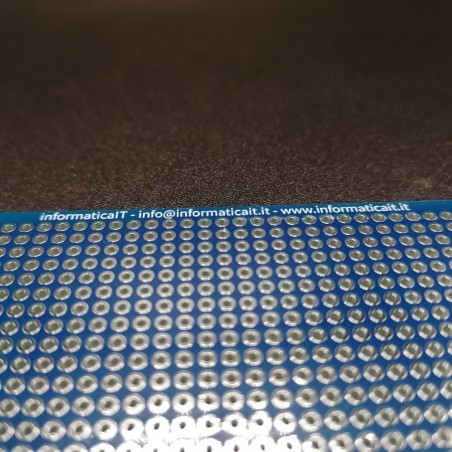 Basetta millefori 50x70mm bifacciale in vetronite per circuiti stampati pcb