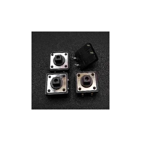 4pz Micro pulsanti switch tattili 12x12x7mm SPST 4 pin per circuiti  stampati pcb