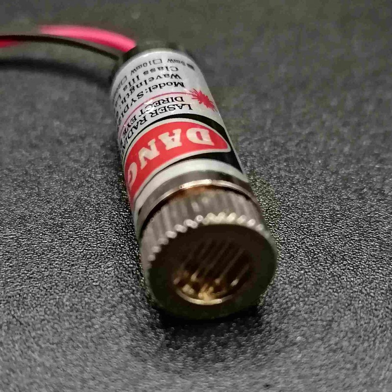 Modulo laser 5mw puntatore a linea colore rosso 650nm 5V messa fuoco  regolabile