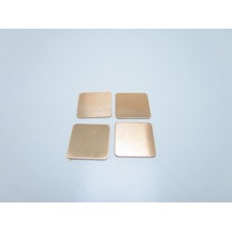 4pz Pad termico termoconduttivo in rame 15mmx15mmx0,5mm per chipset vga cpu gpu