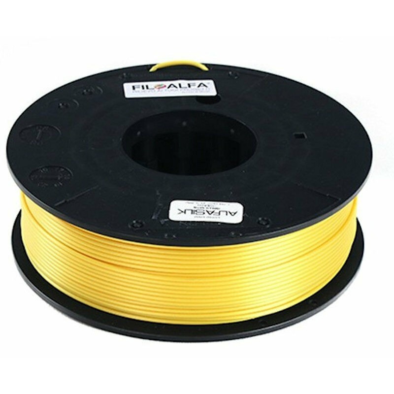 Bobina filamento PLA AlfaSilk 1,75mm 250g Giallo satinato FiloAlfa