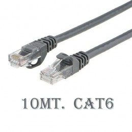 Cavo di rete ethernet Cat 6 10mt RJ-45 per modem router pc