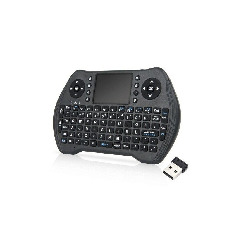 Mini tastiera wireless 2,4Ghz mouse touchpad per pc smart tv android console