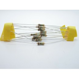 20pz Resistore resistenza strato di carbone tht 1/w 1MΩ 1M ±5% 0,25W Ø 2,3x6mm